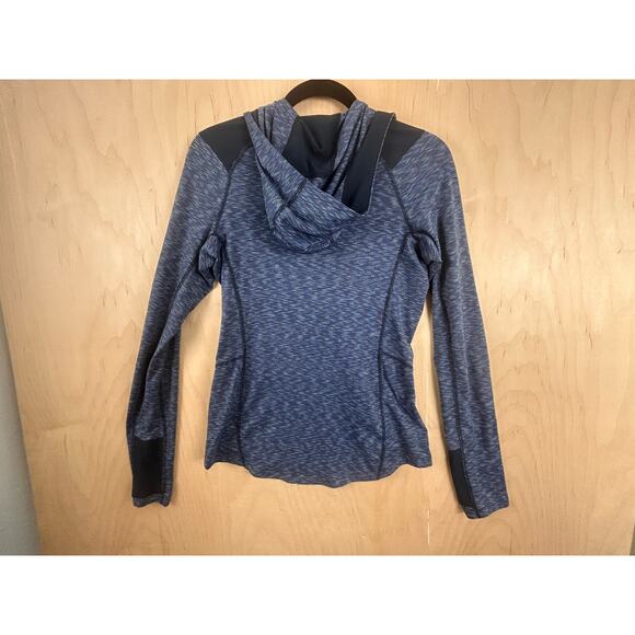 REI Women’s Blue Hooded Zip-Up Active Jacket Small Athletic Stretch - Picture 3 of 10